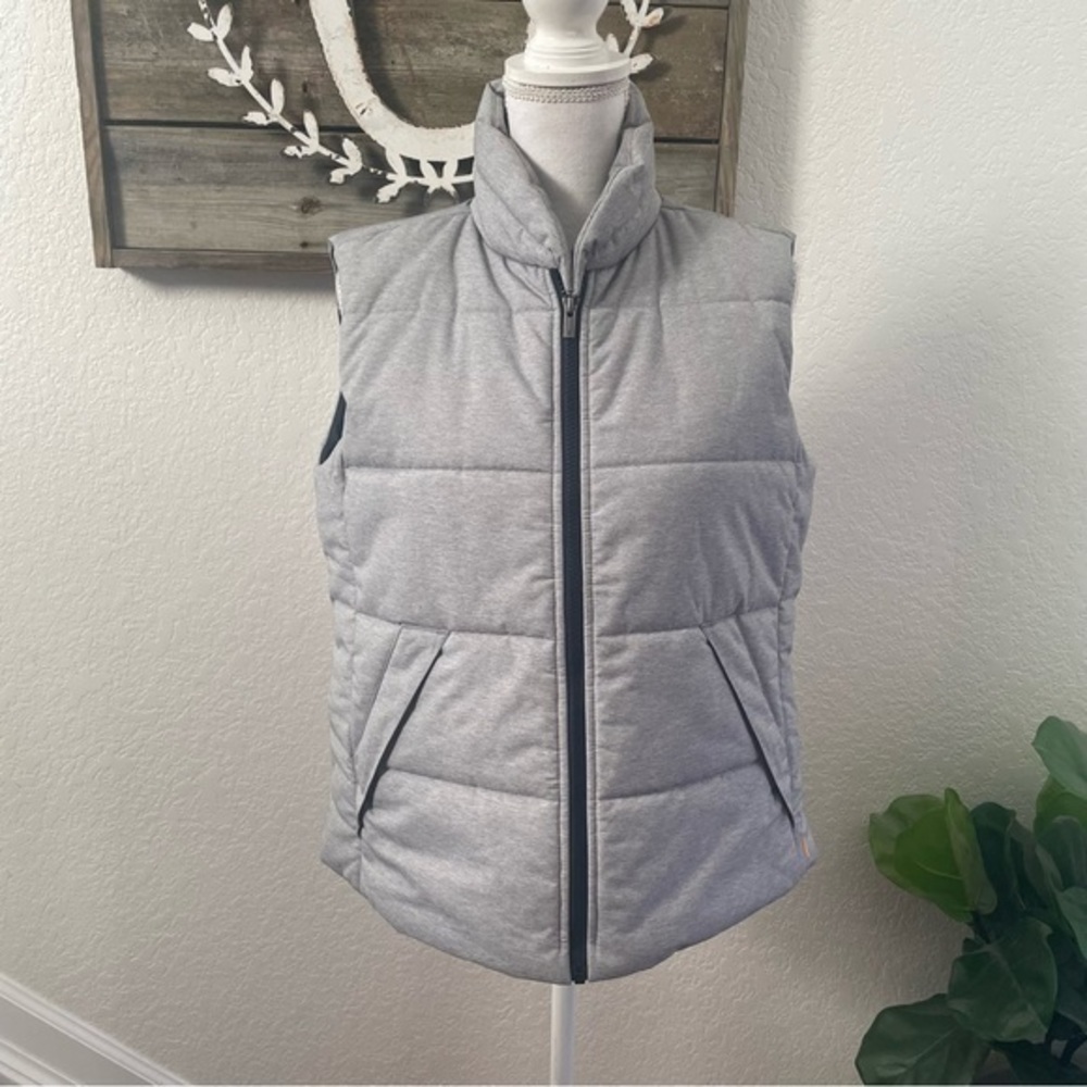 Lucy‎ gray Inner Spark puffer vest ladies size large full zip pockets